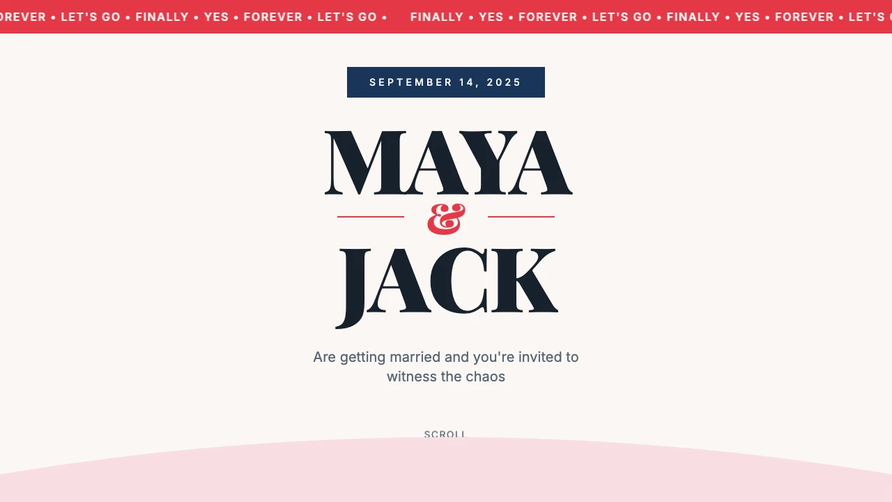 Loading preview of Bold Love Wedding